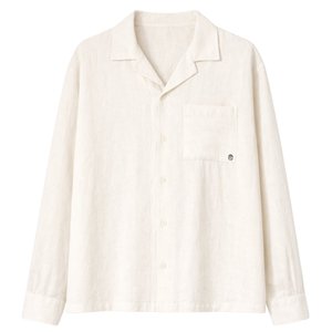 Camisa Texturizada Tejida para Hombre, Manga Larga, Cierre de Botones, Corte Holgado Informal, Ligera, para Vacaciones, Suministro al por Mayor OEM - Product Image 1