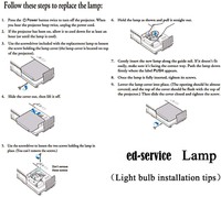 Lampe de remplacement NP14LP avec boîtier pour projecteur NEC NP530C/ NP510EDU/NP430C/NP630C