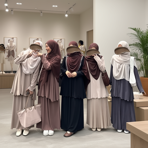 ชุดกระโปรงจีบแบบสุภาพสตรี สไตล์มลายู - Product Image 3