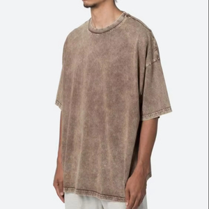 Camiseta Oversize de Algodón con Bordado Retro Vintage de Verano, Camisetas de Manga Corta de Algodón - Product Image 1