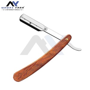 Custom <b>Wooden</b> Handle Ustra <b>Swing</b> Lock Straight Razor Handcrafted Cut Throat Barber Shavette Professional Salon Shaving Tool - Product Image 1