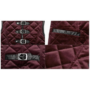 Chaleco Gótico Punk Negro para Hombre con Múltiples Hebillas en la Parte Delantera, Chaleco Acolchado de Invierno con Forro de Algodón - Product Image 4