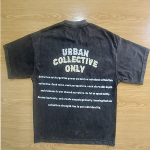 Custom 310g Heavy Weight Shorts Sleeve Loose t Shirts <b>for</b> <b>Men</b> and Women Boxy <b>Cropped</b> Fit Digital Printed Logo Front - Product Image 3