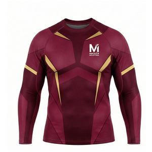 Survêtement de compression unisexe à manches longues pour l'entraînement en salle de sport, respirant et à séchage rapide, en Spandex/Polyester MALUZA INDUSTRIES - Product Image 1