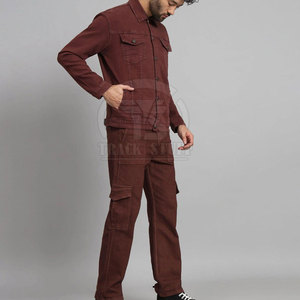 Factory Made New Arrival Long Sleeve Men Jeans Suits Custom Design <b>Cheap</b> Price Wholesale Men Winter Jeans Suits - Product Image 4