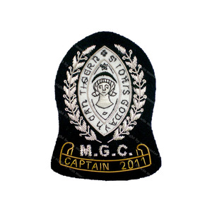 Parches Bordados a Mano Personalizados con Hilo Metálico, Diseño de Corona Real, Bordado 3D, Parches Dorados, Insignias de Moda para Uniformes y Lona - Product Image 4