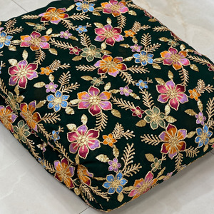 Tela Georgette con Bordado Codificado, 100% Poliéster, Transpirable, Ecológica, Encaje, Accesorios de Moda, Venta al Por Mayor - Product Image 1