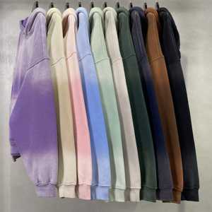 Suéter Oversize de Algodón 100% de Alto Gramaje Estilo Urbano con Efecto Batik Vintage Lavado y Logotipo Personalizado - Product Image 5