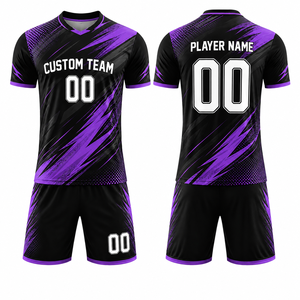 Ensemble Maillot et Short de Football Sublimé pour Hommes – Respirant, Séchage Rapide, Personnalisable avec Nom d'Équipe – Idéal Entraînement et Matchs Sportifs – Vente en Gros - Product Image 1