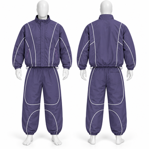 Veste coupe-vent streetwear personnalisée, écologique, coupe ajustée, épaisse, unie, avec fermeture éclair et logo imprimé numériquement - Product Image 1