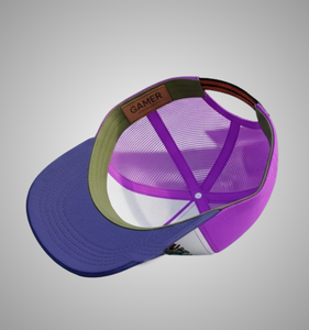 Casquette de camionneur brodée OEM, maille bleue, ajustable, unisexe, décontractée, design 6 panneaux, logo frontal - Product Image 3