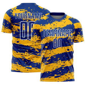 ชุดฟุตบอลแบบใหม่มาแรง เสื้อฟุตบอลสั่งทำพิเศษ แขนสั้น คุณภาพสูง ผลิตจากโพลีเอสเตอร์ แห้งเร็ว ระบายอากาศดี ขายดีที่สุด ราคาถูก - Product Image 5
