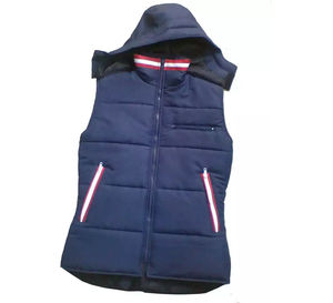 Gilet matelassé en toile personnalisé pour femme, sans manches, pour l'hiver, vêtement d'extérieur léger et chaud, rembourré, décontracté, OEM - Product Image 4