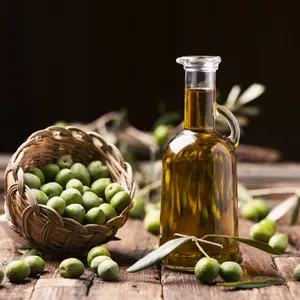 Aceite de Oliva Virgen Extra Puro y Orgánico, Prensado en Frío, para Hidratación de la Piel, Crecimiento del Cabello, Masajes y Cosméticos, Venta al Por Mayor - Product Image 1