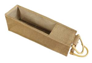 Sac de courses en toile de jute écologique, imprimé et teint sur mesure, avec poignée rembourrée en coton et motif lettres - Prix inclus - Product Image 2