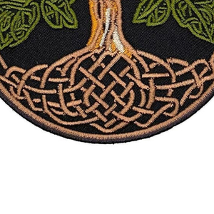 Parche Bordado Circular con Diseño de Bandera, Estilo Vintage Ecológico, Insignia de Tela para Coser, Diseño Personalizado - Product Image 3