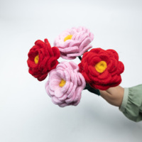 Fleur de Renoncule Artificielle en Feutre Faite à la Main, Style Naturel Écologique, Tige Unique, Vente en Gros, Fleurs de Printemps pour la Maison