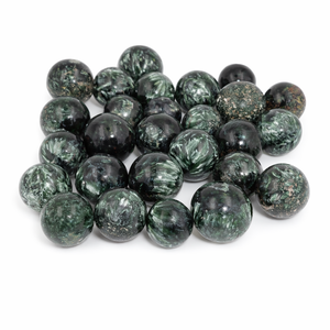 Natural Seraphinite Sphere <b>Crystal</b> <b>Ball</b> Green Healing Stone Reiki Meditation Energy Decor Handmade Love Sports Wholesale - Product Image 1