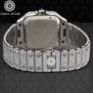Reloj de Lujo para Hombre Charm_Jewells, de Acero Inoxidable, Caja Cuadrada de 40 mm, Esfera Analógica, Cristal de Zafiro, Botón de Empuje, Mecanismo Oculto 10 - Product Image 4