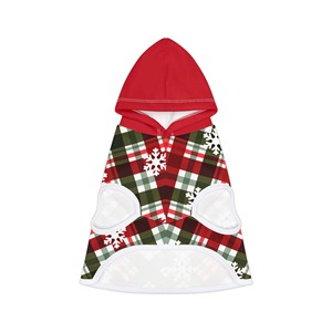 Christmas <b>Dog</b> <b>Coat</b> with Hood Red Green Winter Cotton <b>Warm</b> Classic Style Comfortable Fit - Product Image 6