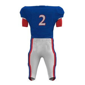 Uniforme de football américain pour hommes de qualité supérieure, col en V, maille respirante, vêtements de football sublimés pour équipe - Product Image 5