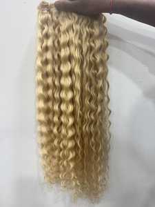 Extensiones de Cabello Virgen Remy Ondulado Liso Indio 613, Doble Trama, Rubias, Sin Enredos, Sin Caída - Product Image 4