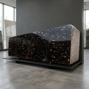 Dalles de granit brun feu de qualité supérieure, pierre naturelle, pour comptoirs de cuisine, revêtements de sol, revêtements muraux et intérieur - Product Image 4