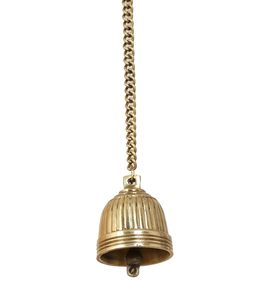 Campana Colgante de Latón con Cadena, Decoración Tradicional para Sala de Pooja, Ghanti Colgante para el Hogar y el Mandir - Product Image 3