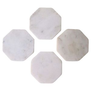 Elegant <b>Marble</b> <b>Coasters</b> Set With Minimalist Design For Modern Home Decor And Premium Table Styling - Product Image 1