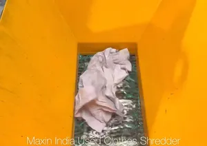 Meilleur broyeur de fil synthétique à double arbre semi-automatique, capacité 3000 kg/h, machines à broyer les tissus - Product Image 3