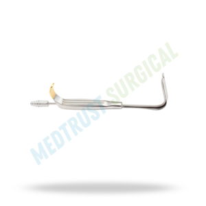 Rétracteur à aspiration Gerbault 14cm 10mm, instrument chirurgical pour la chirurgie plastique et le lifting du cou - Product Image 4