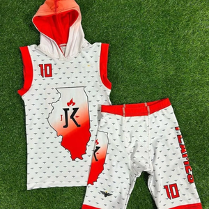 Uniformes de football 7v7 personnalisés par transfert thermique, uniformes de flag football 7on7 avec nom et numéros d'équipe, en Spandex/Polyester antibactérien - Product Image 3