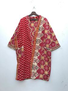Nueva llegada vintage Kantha abrigo de algodón Kantha abrigo vintage Kantha chaqueta/abrigo/Kimono chaqueta para mujer - Product Image 2