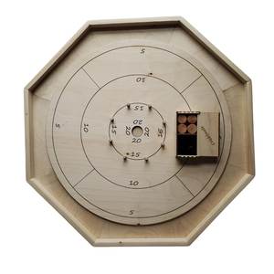 Plateau de jeu de Crokinole en bois moderne de haute qualité, artisanat fait main pour l'inauguration de maison ou un mariage |   Usine en gros - Product Image 1