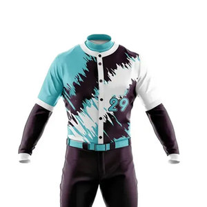 Nouvelle conception, haute qualité, uniforme de baseball court à séchage rapide, vente chaude en gros, vêtements de sport sublimés en sergé pour softball - Product Image 5