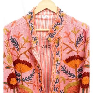 เสื้อแจ็คเก็ตผ้าฝ้ายแท้ 100% สำหรับผู้หญิงอินเดีย สวมใส่สบายในฤดูหนาว ผลิตจากผ้า TNT แห้งเร็ว ระบายอากาศได้ดี แขนยาว - Product Image 6