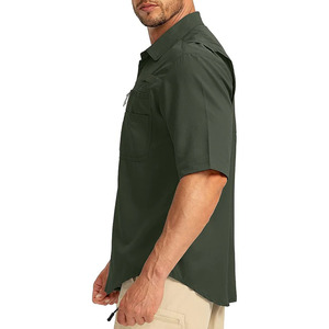 Camisa de Pesca Impermeable para Hombre, Protección Solar Anti UV UPF 50+, Secado Rápido, Spandex/Poliéster, Manga Larga, con Botones - Product Image 5