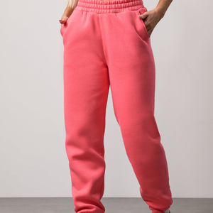 Pantalon d'hiver à poches latérales, pantalon oversize de haute qualité, taille élastique, pantalon de survêtement ample pour femmes - Product Image 1