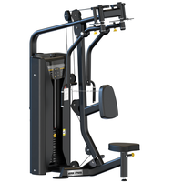 Machine d'entraînement de force HST Series pour pectoraux et deltéens arrière, réglable, avec pile de poids de 31 kg pour musculation double