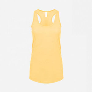 Women's <b>Yellow</b> Scoop Neck <b>Tank</b> <b>Top</b> Knitted Breathable Casual Wear - Product Image 3