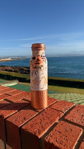 Handmade Pure <b>Copper</b> <b>Drinking</b> <b>Bottle</b> with Elegant Black Pattern Durable Leak Proof Design for Everyday Water Storage - Product Image 4