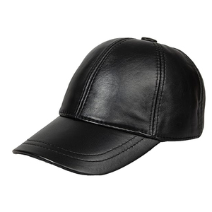 Casquette de baseball en cuir durable pour l'extérieur, vente en gros, design personnalisé, fermeture sécurisée, protection solaire, voyage, unisexe, adulte - Product Image 1