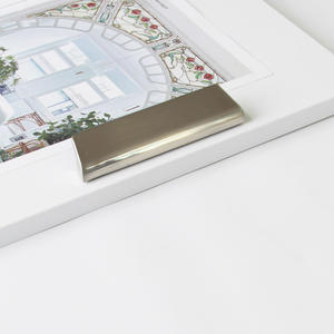 Poignée de tirage en alliage de zinc moderne, finition nickel brossé, pour armoire de cuisine, meuble, placard, tiroir de salle de bain – Vente directe usine - Product Image 2