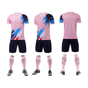 Ensemble d'uniformes de football professionnels personnalisés, maillot américain 100 % polyester respirant en maille légère, tenue d'équipe, usine OEM - Product Image 1
