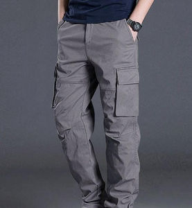 Pantalon cargo Glory Custom pour homme, coupe droite, 100% coton toile, fermeture boutonnée, respirant, séchage rapide, avec poches latérales, léger - Product Image 5
