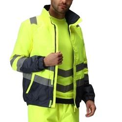 Veste de sécurité réfléchissante haute visibilité pour hommes, vêtements de travail industriels, imperméable, OEM, usine pour hommes - Product Image 3
