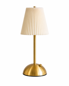 Abat-jour conique en tissu plissé minimaliste fait main moderne pour lampe de table de salon intérieure - Product Image 1