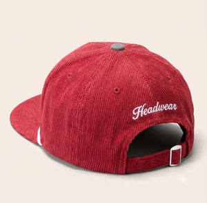 Wholesale Custom Logo Corduroy Snapback <b>Hat</b> High Quality Red <b>Flat</b> Brim Rope Cap Vintage Embroidered Hip Hop Sports <b>Hats</b> - Product Image 2