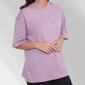 T-shirt en toile décontracté pour femme, coupe ample, 100 % coton respirant, impression de logo personnalisée, idéal pour la vente en ligne – Meilleures ventes - Product Image 1