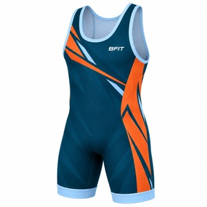 Singlet de Lucha Libre para Hombre, Sublimado, Tejido Elástico, Ajuste Atlético, Uniforme de Una Pieza para Entrenamiento y Competencia - Product Image 6
